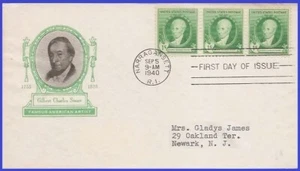 USA4 # 884 ADDR IOR FDC STR3 Gilbert Charles Stuart - Imagen 1 de 1