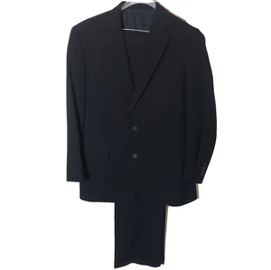 Traje Brooks Brothers Para Hombre Lana Negra 2 piezas Hecho en EE. UU. Talla 41 L Pantalones 34x31 Usado en Excelente Condición - Imagen 1 de 13