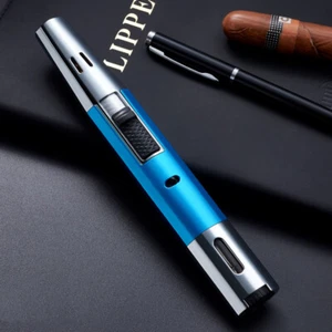 Butane Torch Lighters Jet Flame Windproof Refillable Gas Lighter for Candle,BBQ - Picture 1 of 16