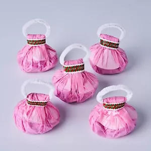 5 PINK Hand Throw PAPER STREAMERS Magic Confetti Poppers Wedding Accessories - Picture 1 of 6