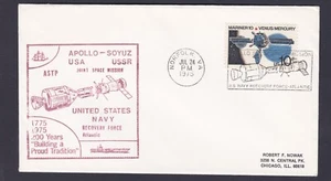 1975 UNITED STATES APOLLO=SOYUZ RECOVERY DECIMAL STAMP COMMEMORATIVE COVER #A792 - Picture 1 of 1