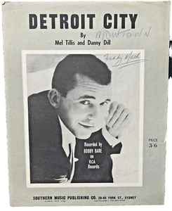 Detroit City Mel Tillis Sheet Music 1963 Rare Pre owned Vintage Aus - Bild 1 von 7