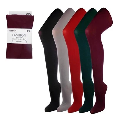 1 oder 2 Stück Damen Strumpfhose 100DEN Microfaser Feinstrumpfhose  blickdic 6D7 - Bild 1 von 2