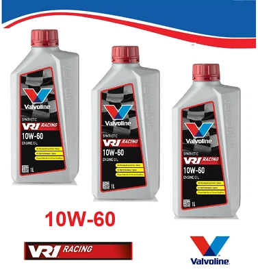 OLIO 10W60 3 LITRI Motore VALVOLINE VR1 RACING 10W-60 NO 300V NO PAKELO NO MOBIL - Immagine 1 di 4