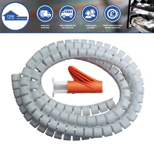 White 2.5m Cable Tidy Kit - Picture 1 of 2