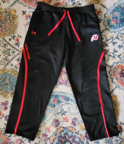 Under Armour embroidered Utah Utes 2XL sweat pants EUC Cover