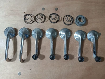 1951-56 Ford Victoria Custom Door Handles & Window Cranks OEM Handle 55-57 TBird - Image 1 of 4