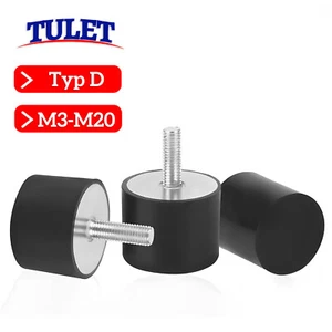 Gummipuffer Typ D Silentblock Schwingungsdämpfer Gummi-Metall-Puffer M3 bis M20 - Bild 1 von 65