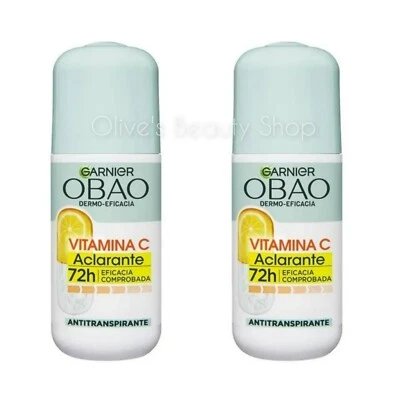 2 Garnier Obao Vitamina C Aclarante Desodorante 65g Ea. - Image 1 of 2