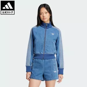 ADIDAS Originals Adicolor Denim Track Top For Women (Indigo Denim) JD2570 New - Picture 1 of 7