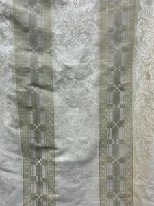 IVORY BEIGE Damask Jacquard Brocade Upholstery Drapery Fabric (54 in.) Sold BTY - Picture 1 of 6