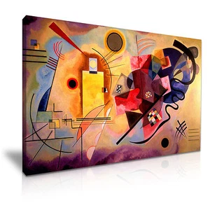 Tela giallo rosso blu ~ Wassily Kandinsky arte moderna da parete decorazione casa 9 dimensioni - Foto 1 di 1