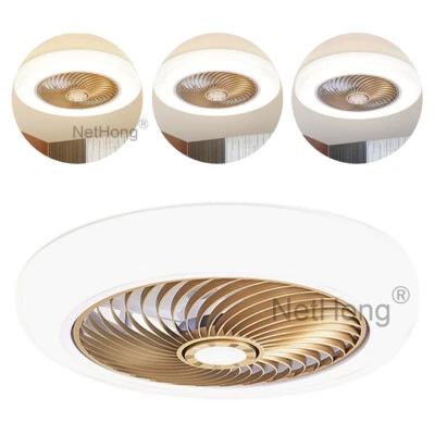 6 Speed Large LED Ceiling Fan with Lighting LED Light Adjustable Wind + Remote - Image 1 of 4