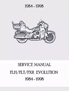 Printed Service Repair Manual 1984-1998 Harley Davidson FLH FLT FXR Evolution - Picture 1 of 4