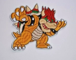 Super Mario Bros. Villain "Bowser" Embroidered Patch - New - Picture 1 of 4