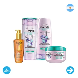 Loreal Paris Mascarilla Elvive Hidra Hialuronico x 300 g - 4 Unidades - Picture 1 of 1