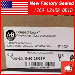 New Factory Sealed Allen-Bradley 1769-L24ER-QB1B SER B CompactLogix Controller - Picture 1 of 5