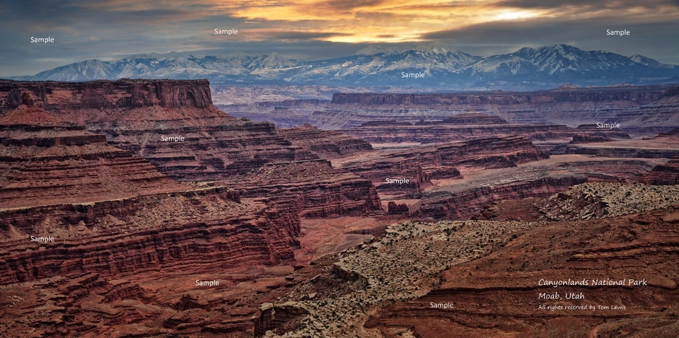 Impresión de póster fotográfico Canyonlands National Park Red Rock Sunrise Moab Utah CP11 Foto 1 de 1