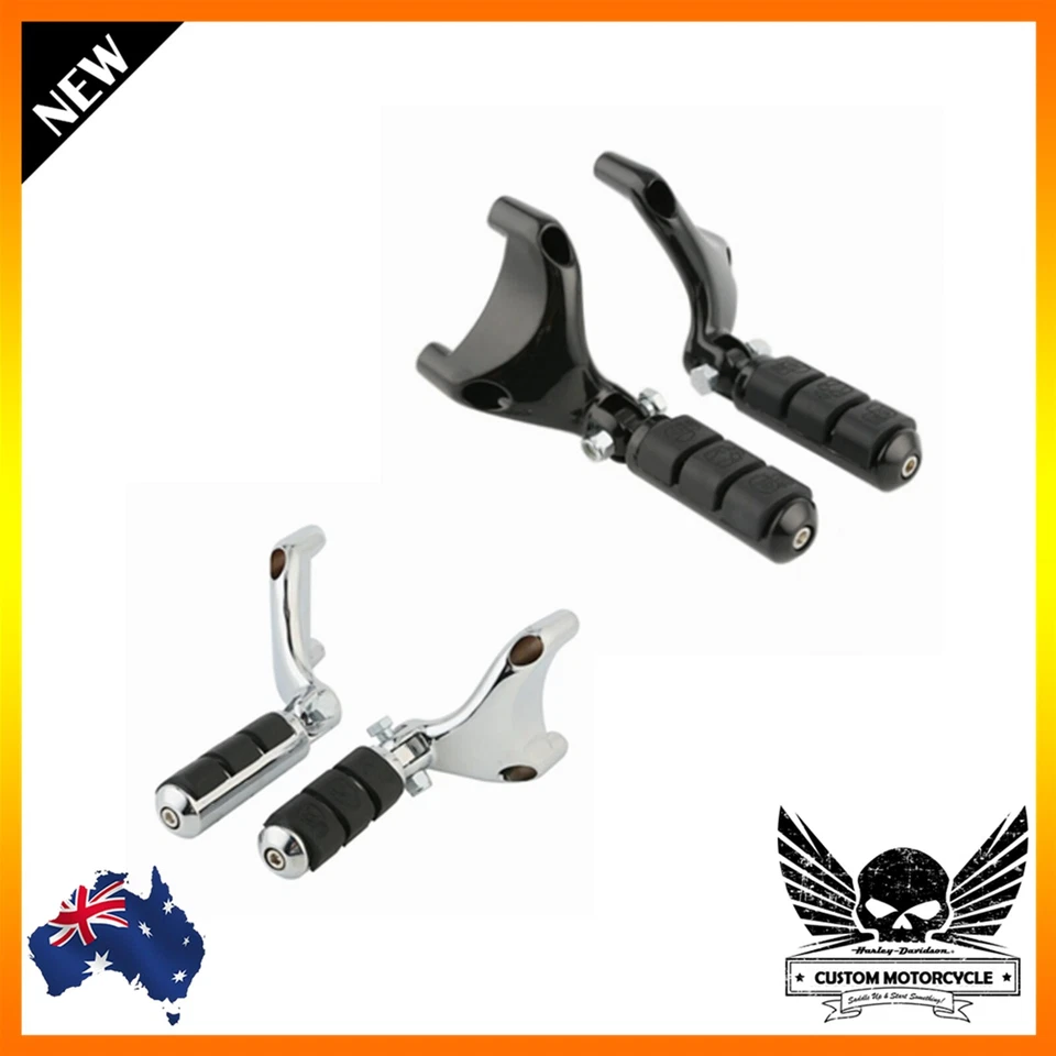 Soporte estribo pasajero motocicleta para Harley XL Sportster 883 1200 2004-2013 Foto 1 de 3