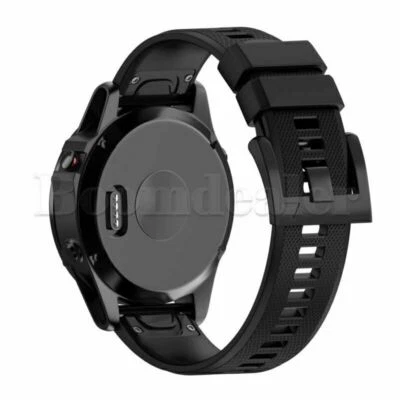 MARKENLOS Silikon-Armband mit Schnellverschluss für Garmin Fenix 5