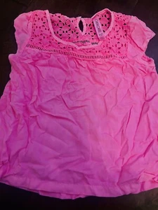kids pink shirt size 7/8 - Picture 1 of 2