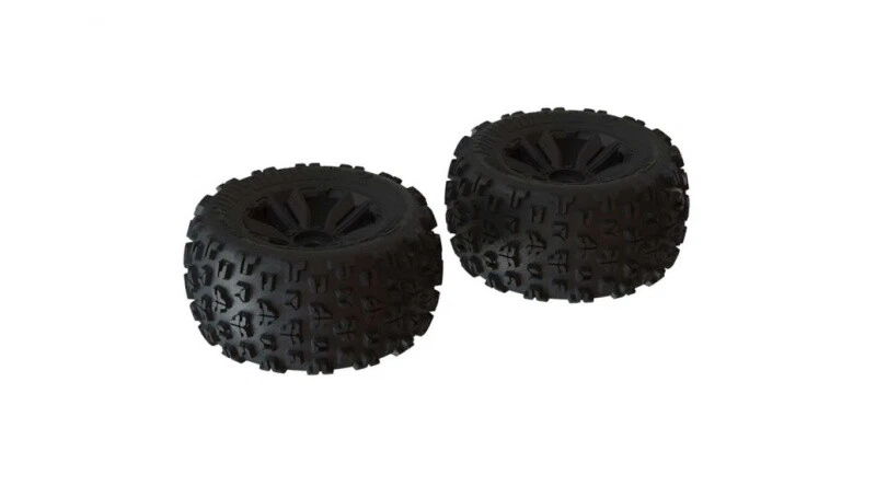 ARRMA dBoots 'Copperhead2 MT' Räder, schwarz, 1:8, Kraton, 2 Stück #ARA550059 - Bild 1 von 1