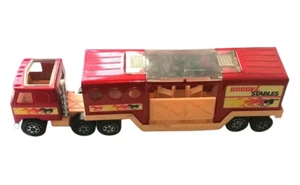 Camión transportador de caballos Buddy L Corp BUDDY L STABLES de colección años 80 estaño y plástico - Imagen 1 de 3