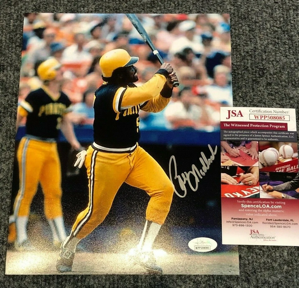 BILL MADLOCK AUTOGRAPHED SIGNED PITTSBURGH PIRATES 8X10 PHOTO JSA  COA    - Image 1 of 1