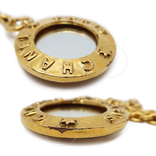 CHANEL Coco Mark 3 file collana cintura GP placcata oro logo CC ciondolo tondo donna