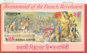 Bangladesh Topic FRANCE REVOLUTION Perf + Imperf 2 diff S/S  MNH Lot#a814 - Picture 1 of 2