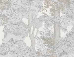 Woodland Trees Grey Forest Wallpaper Easy Tranquil Graham Brown 115625 - Picture 1 of 2