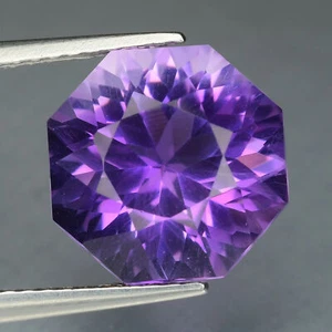 3.60 Cts Purple Amethyst Fancy Precision Cut Natural Loose Gemstone Bolivia - Picture 1 of 3