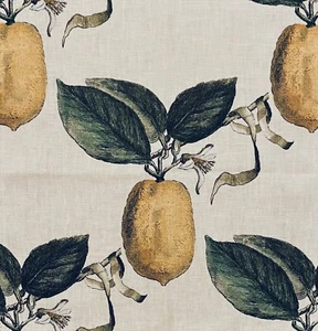 SCHUMACHER Le Citron Ivory Lemon Leinenrest Neu - Bild 1 von 1