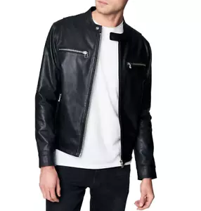 BLANKNYC Intoxicating Leather Racer Jacket Black Size XL - Picture 1 of 1