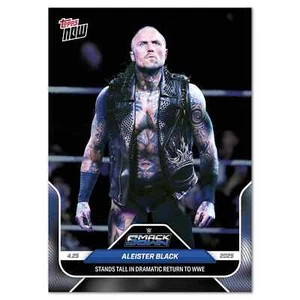 2025 WWE SMACKDOWN Topps NOW 50 ALEISTER BLACK RETURN TO WWE - Picture 1 of 2