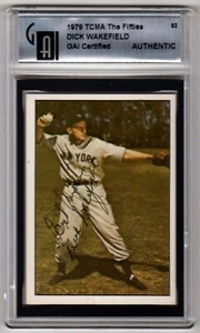 1979 TCMA “The Fifties” Dick Wakefield Auto Autograph GAI Certified - Picture 1 of 2