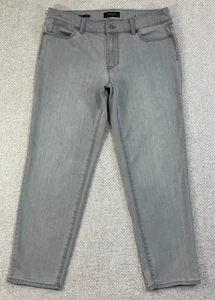 Talbots Boyfriend Jeans Flawless Five Pocket Women's 12P Petite Gray Stretch - Picture 1 of 11