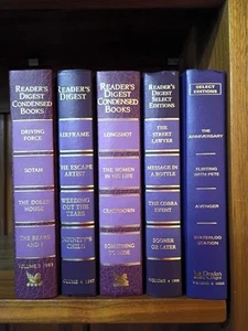 Lot Of 5 Readers Digest Condensed Books HC 1993 - 1998 Decor Staging PURPLE - Picture 1 of 6