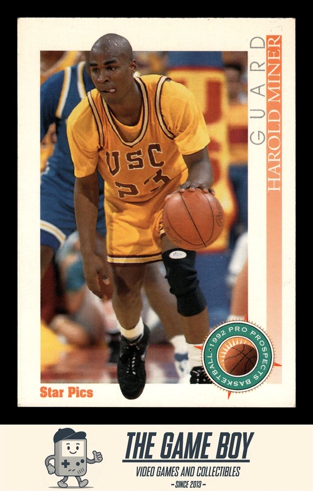 1992 Star Pics #84 Harold Miner USC Trojans - Image 1 of 2