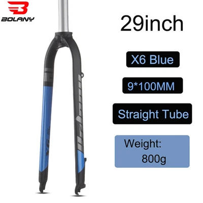 Bicycle Rigid Fork 26/27.5/29inch Mountain Bike Fork Straight Tube 28.6MM - Image 1 of 4