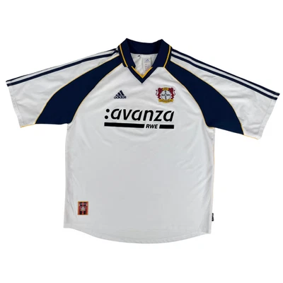 Bayer Leverkusen 2000/01 Adidas Away Football Shirt XL 90s Vintage Soccer Jersey - Image 1 of 4