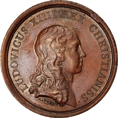 France, Médaille, Louis XIV, Prise de Valence en Italie, History, 1656, Mauger - Photo 1/2