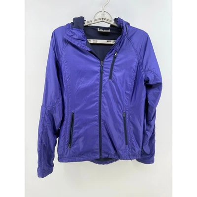 Chaqueta con capucha púrpura para mujer REI Co-op Polartec Alpha Pertex Quantum talla S Foto 1 de 4