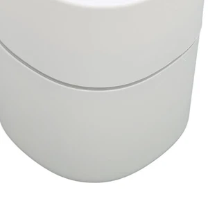 Desktop Garbage Can Button Flip Cover Reduce Odor Trash Debris Collector Can 2L - Picture 1 of 12