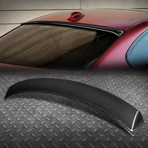 FOR 07-13 BMW 3-SERIES M3 4DR COUPE REAL CARBON FIBER WINDOW ROOF VISOR SPOILER - Picture 1 of 6