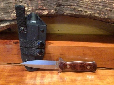 Rare Remington Boot Knife Dagger 7" Made in the USA Double Edge w/Sheath - Image 1 of 4