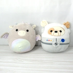 Squishmallow Brock Bulldogge Astronaut Riley Drachenjunge Plüschkissen 2 Stück - Bild 1 von 9