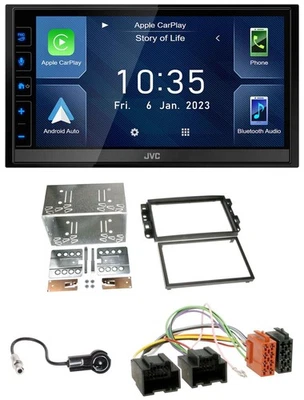 JVC DAB Bluetooth MP3 USB 2DIN Autoradio für Chevrolet Aveo Epica Captiva 06-11 - Bild 1 von 4