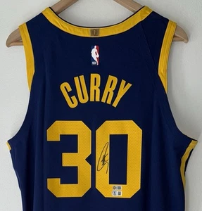 Stephen Curry Signed Warriors Nike ADV Statement NBA Authentic Jersey USASM BAS - Picture 1 of 12