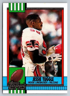 Jessie Tuggle 1990 Topps #479 Atlanta Falcons Football Card - Image 1 of 2